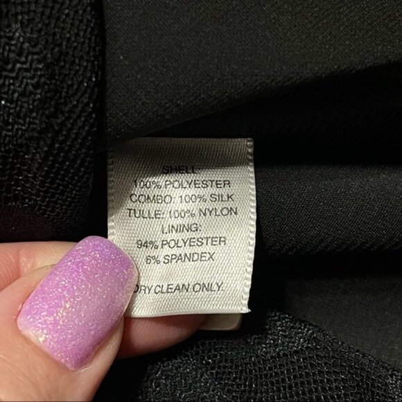 White House Black Market Polka Dot Tulle Strapless Fit & Flare Dress 8 NWT - Picture 10 of 11